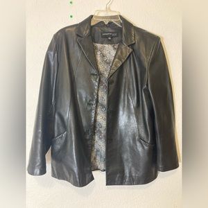 Kenneth Cole Mens Leather Jacket
